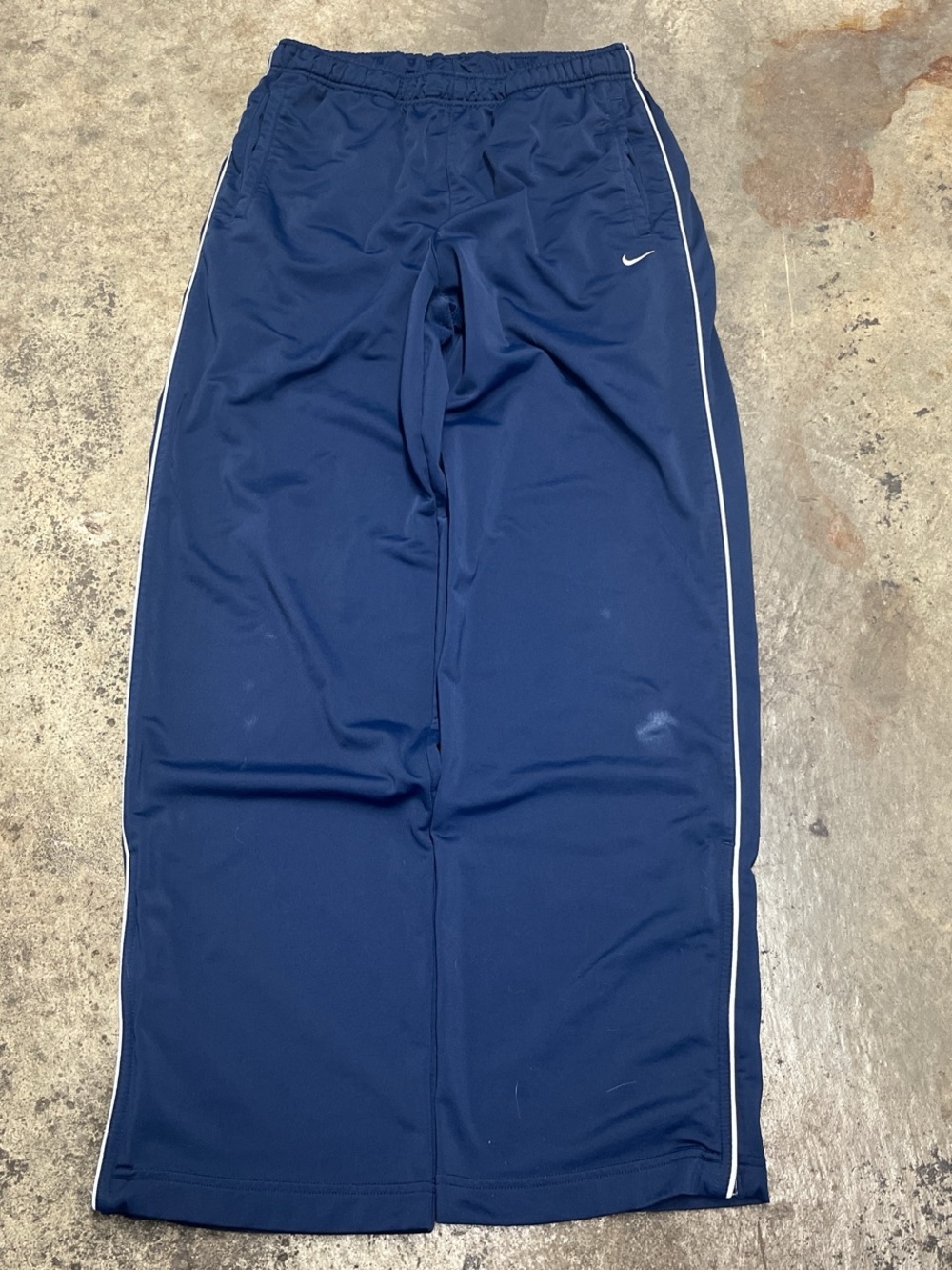 Y2K Nike Track Pants Men’s Medium Blue Straight Breathable Sports Casual 00s